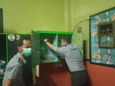 Senjata Tajam Milik Warga Binaan Hasil Sidak di Lapas Cipinang dimusnahkan