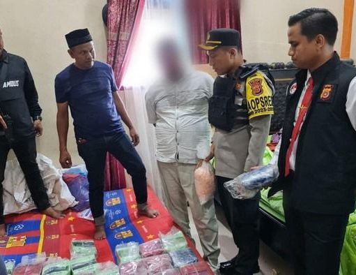 2 Pria Pemilik 28 Kg Sabu dan 5 Ribu Pil Ekstasi di Bireun Berhasil Ditangkap