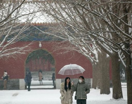 China Keluarkan Peringatan Kuning Badai Salju
