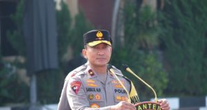 Polda Banten Gelar Apel Pasukan Persiapan Pergeseran Personel Untuk Kesiapan Pengamanan TPS