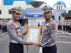 Ipda Subandi Atas Aksi Heroiknya Gagalkan Komplotan Begal, Kakorlantas Berikan Penghargaan