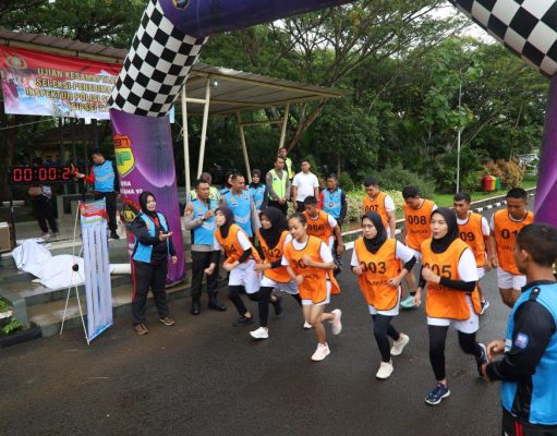 Polda Banten Gelar Tes Kesamaptaan Jasmani Sekolah Inspektur Polisi Sumber Sarjana Tahun 2024