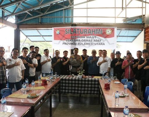 Ngopi Bareng, Kapolda Sulut Ajak Ormas Adat Jaga Kamtibmas