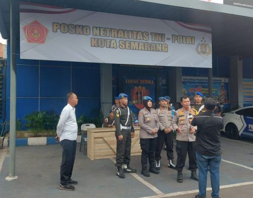 Dirikan Posko Netralitas TNI-POLRI, Posko Polrestabes Semarang Di Sidak Kabidhumas Polda Jateng