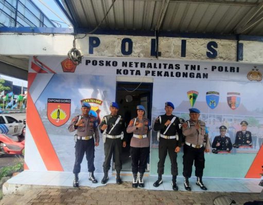 Posko Netralitas TNI – Polri Didirikan di Kawasan Monumen Djoeang 45 Kota Pekalongan
