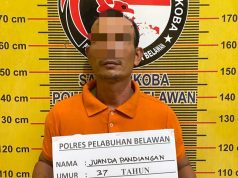 Sat Narkoba Polres Pelabuhan Belawan Tangkap Tersangka Pengedar Sabu di Pinggir Rel Seruwai