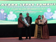 Acara Lepas Sambut Dandim 0508/Depok Dihadiri Walikota Depok Idris