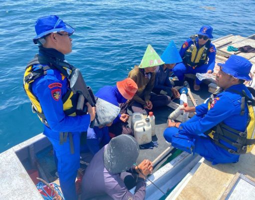 Korpolairud Amankan Nelayan Asal Pulau Lumu – Lumu Tangkap Ikan dengan Bahan Peledak