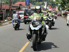 Pantau Situasi Kamtibmas Jelang Pemungutan Suara, Kapolda Pimpin Patroli Ranmor R2 ke Tomohon dan Minahasa