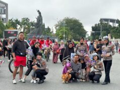 Ditlantas Polda Riau Laksanakan Cooling System di Area Car Free Day