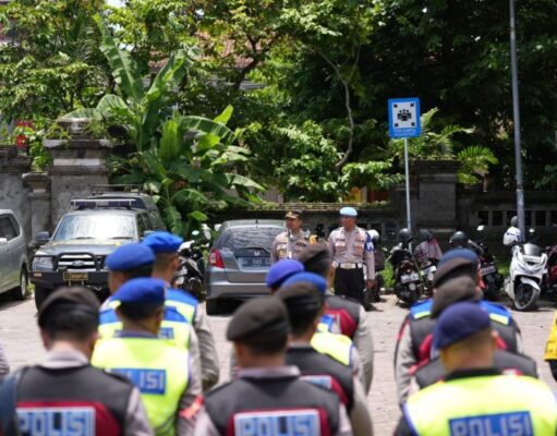 Pada Pengamanan Kampanye Partai Politik Polda Bali Siagakan Personel