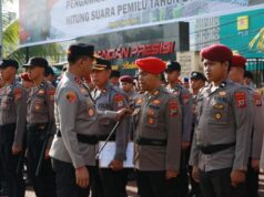 Kapolda Sulut Cek Kesiapsiagaan Personel dan Sarpras Pengamanan Pemilu 2024