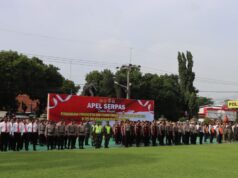 Kapolresta Cirebon Ikuti Upacara Pergeseran Pasukan Pengamanan Pemilu 2024 Secara Virtual Dilanjutkan Patroli Gabungan Terpadu