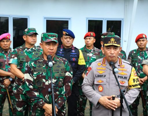 Kapolri dan Panglima TNI Cek Kesiapan Pasukan Pengamanan Pemilu 2024