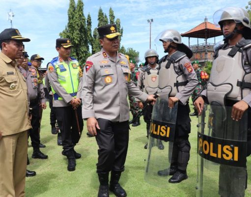 Irjen Pol Ida Bagus Kade Putra Narendra, Cek Kesiapan Pam TPS Personel Polres Buleleng