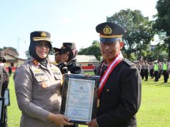 7 Perwira Purna Tugas dilepas oleh Kapolres Salatiga