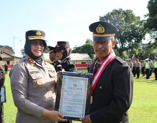 7 Perwira Purna Tugas dilepas oleh Kapolres Salatiga