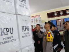 Kapolres Solok Selatan Lakukan Pengecekan Rekapitulasi suara di PPK