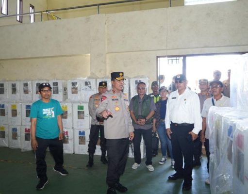 Kapolda Bali Cek Situasi Gudang PPK Nusa Penida