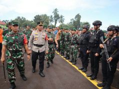 Sebanyak 1.635 Personel Polri Bersama TNI Siap Amankan Kunjungan Kerja Presiden RI di Sulawesi Utara