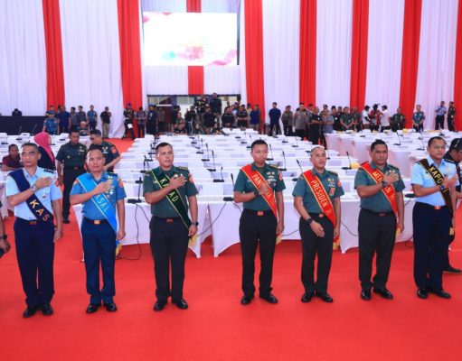 Panitia Lakukan Gladi Bersih Untuk Rapim TNI-Polri 2024