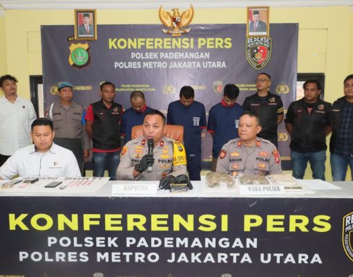 Tiga Pengedar Narkoba di Tiga Lokasi Berbeda diringkus Polsek Pademangan