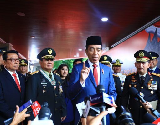 Presiden Jokowi Sampaikan Terima Kasih Kepada TNI-Polri Karena Pemilu Berjalan Damai dan Lancar