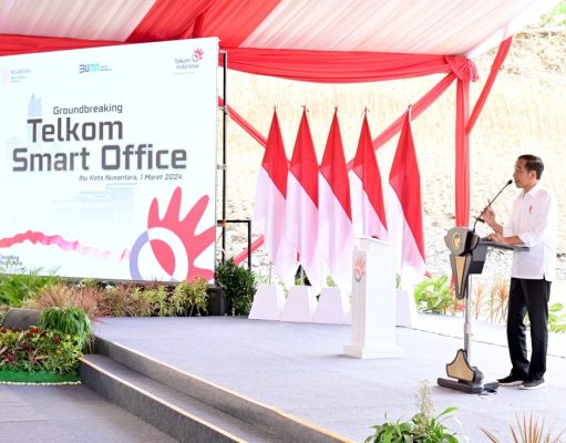 Groundbreaking Telkom Smart Office, Presiden Jokowi: Tingkatkan Konektivitas Digital di IKN