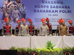 Kabaharkam Polri Buka Rakernis Korsabhara Baharkam Polri di Makassar