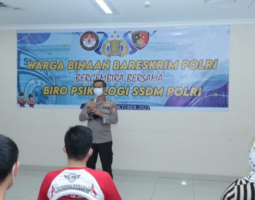 Biro Psikologi Polri Melaksanakan Pelayanan Psikososial di Rutan Bareskrim