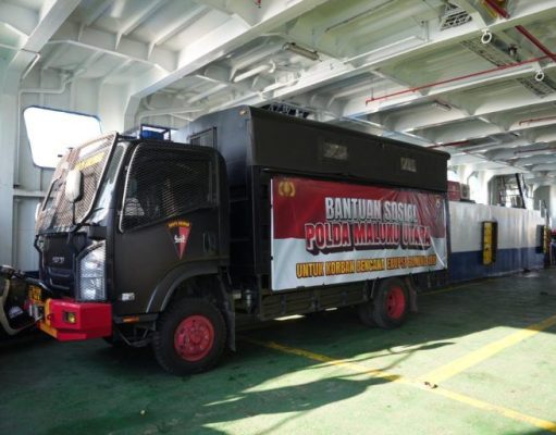 Polda Maluku Utara Kirim Bantuan untuk Korban Erupsi Gunung Ibu