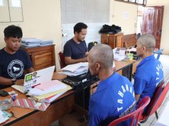 Puluhan Ban Mengantarkan Dua Warga Tingkir Ke Balik Jeruji Besi Polres Salatiga