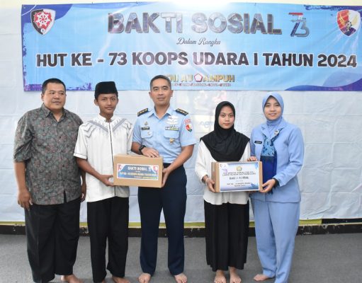 Lanud Husein Sastranegara Gelar Baksos dalam Rangka Hut Koopsud I di Pesantren Sadulur Salembur