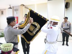 Sambut HUT Bhayangkara Ke-78, Irjen Pol Ahmad Luthfi; Pencucian Pataka Polda Jateng Maneka Tunggal Dharma Simbol Mensucikan Diri Dan Pembersihan Institusi Polri