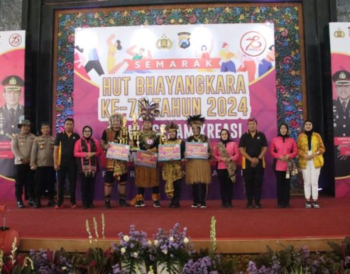 Sambut HUT Bhayangkara Ke-78 Polres Bangkalan Gelar Lomba Senam Kreasi “Tamang Pung Kisah”