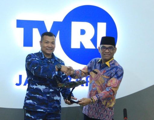 Perkuat Sinergi dengan Media Komandan Lanud Husein Sastranegara Audiensi ke TVRI Jabar
