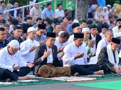 Presiden Jokowi dan Ibu Iriana Salat Iduladha 1445 Hijriah di Kota Semarang