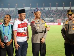 Libatkan 1.538 Personel Gabungan TNI – Polri, Championship Series BRI Liga 1 di Bangkalan Kondusif