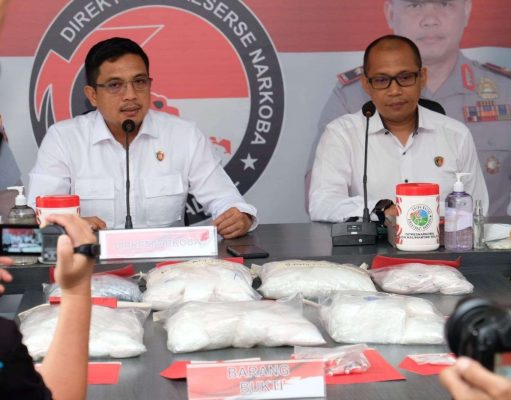Ratusan Tersangka Peredaran Narkoba Beserta Barang Bukti ditangkap Polda Kalsel