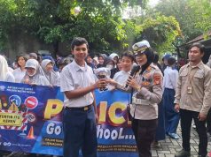 Polres Metro Depok Ajak Pelajar Tertib Lalu Lintas Lewat Police Go to School