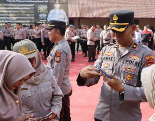 Polres Kotamobagu Lakukan Razia Ponsel Milik Personel