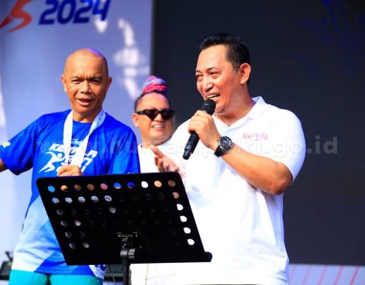 Kapolri Meriahkan Kemala Run 2024, Kapolri Bernyanyi dan Ucapkan Selamat kepada Peserta