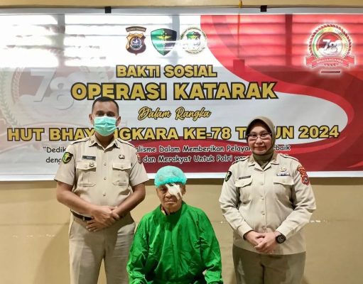 Polda Sultra Gelar Operasi Katarak Gratis dalam Rangka HUT ke-78 Bhayangkara