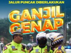 Polisi Berlakukan Ganjil Genap di Jalur Puncak Antisipasi Libur Panjang Idul Adha