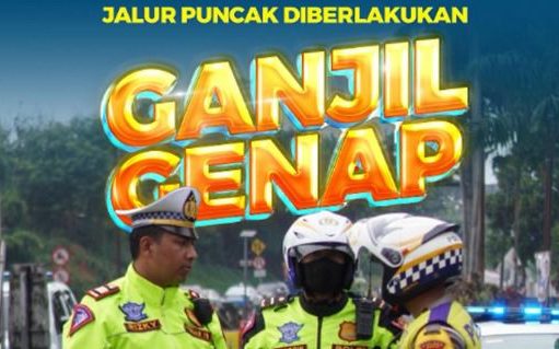 Polisi Berlakukan Ganjil Genap di Jalur Puncak Antisipasi Libur Panjang Idul Adha