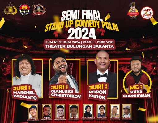 Sambut HUT Bhayangkara Ke-78, Mabes Polri Gelar Lomba Stand Up Comedy Kritik Polri