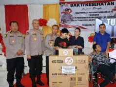 Sambut HUT Bhayangkara Ke-78 Polda Sulut Gelar Puncak Bakti Kesehatan di Desa Borgo, Minahasa