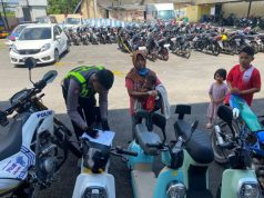 TRC Satlantas Polres Bangkalan Tertibkan Penggunaan Sepeda Listrik di Jalan Raya