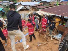 Dalam Evakuasi Longsor di Tambang Suwawa Dit Samapta Polda Gorontalo Turunkan Pasukan Merah