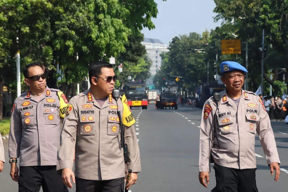 Kawal Aksi Demo di Patung Kuda Jakpus Polisi Kerahkan 1.949 Personel